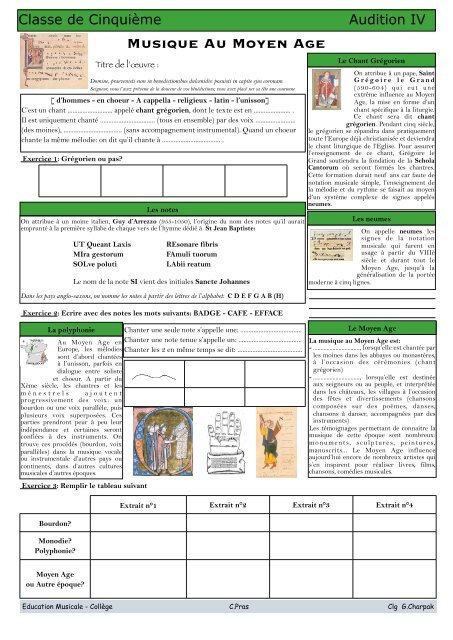 Musique Au Moyen Age Education Musicale Dans L Academie De Musique Au Moyen Age Education Musicale Dans L Academie De