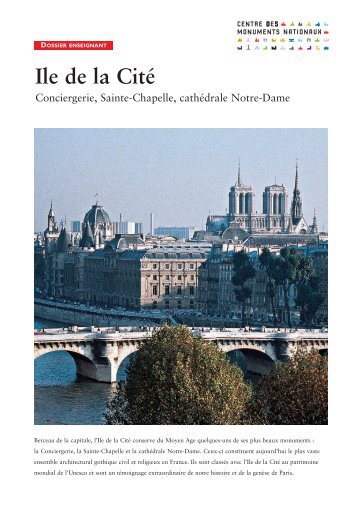 dossier enseignant - Ile de la Cité - Centre des monuments nationaux