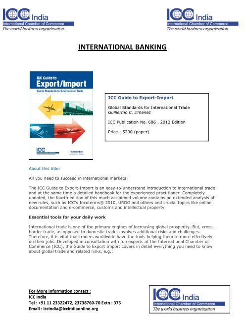 INTERNATIONAL BANKING - ICC India