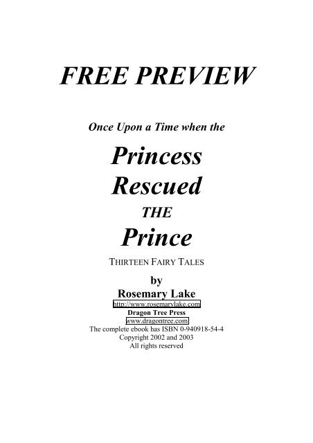 When the Princess Rescued the Prince - fantasyREADERS