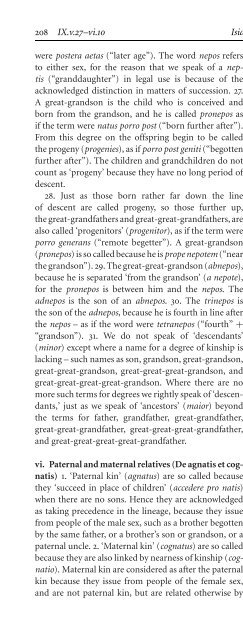 The Etymologies of Isidore of Seville - Pot-pourri