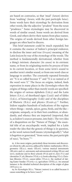 The Etymologies of Isidore of Seville - Pot-pourri