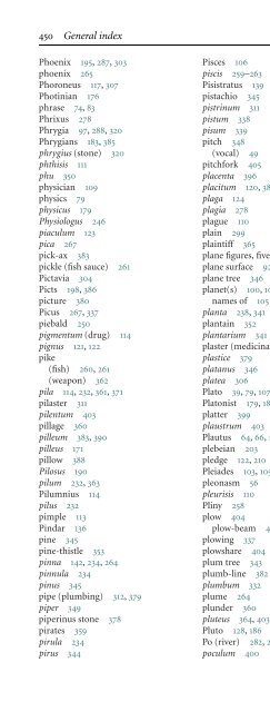 The Etymologies of Isidore of Seville - Pot-pourri