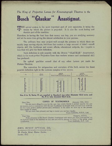 Busch "Glaukar Anastigmat.