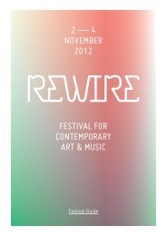 Program Booklet - REWIRE Festival