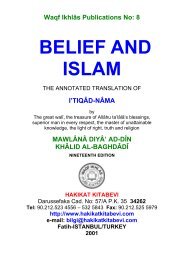 8-Belief and Islam - Hakikat Kitabevi