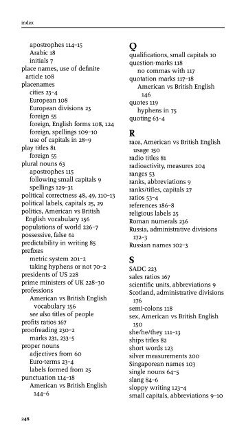 Economist Style Guide - Redress Information & Analysis