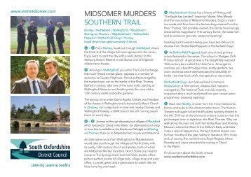 MidsoMer Murders southern trail - Southern Oxfordshire