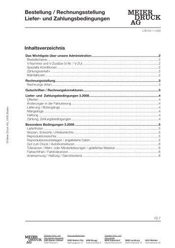 Bestellung / Rechnungsstellung Liefer- und ... - Meier Druck AG