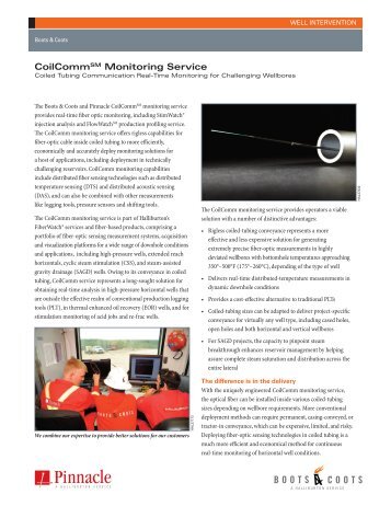CoilComm Monitoring Service - Halliburton