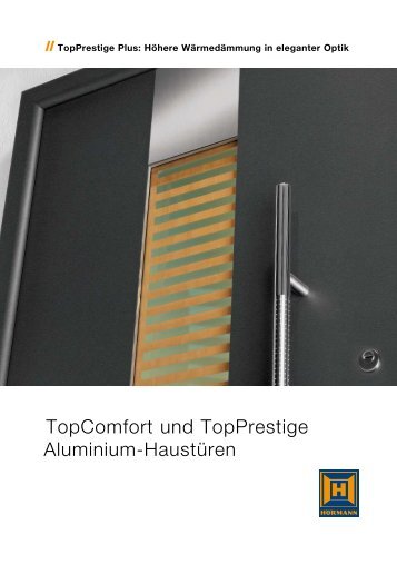 TopComfort und TopPrestige Aluminium-Haustüren