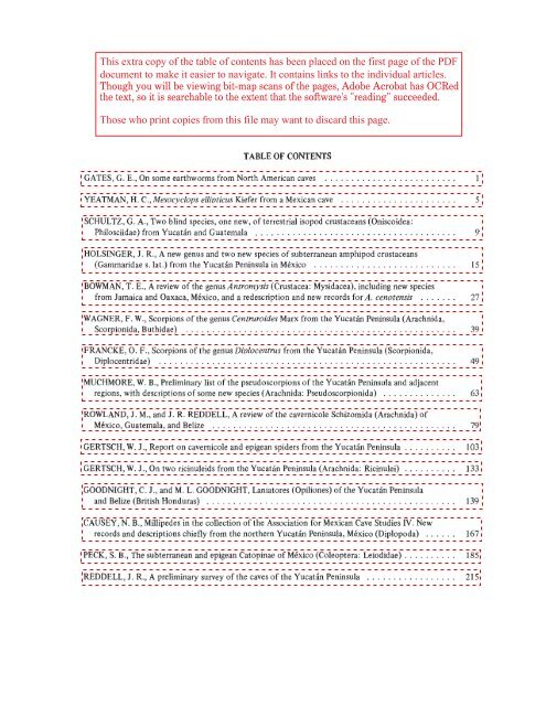 searchable PDF - Association for Mexican Cave Studies