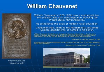 William Chauvenet - United States Naval Academy