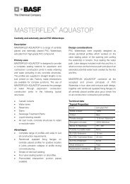 Datasheet - Masterflex Aquastop - BASF Construction Chemicals