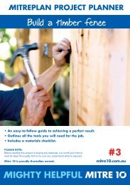 Build a timber fence ber fence - Mitre 10