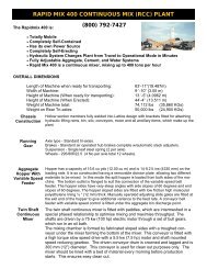 Rapid Mix 400 Spec Sheet