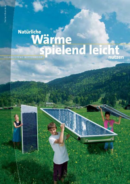 Firmenbroschüre - Solarsysteme Josef Mittermeier