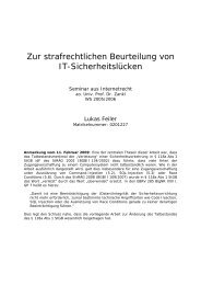 Zur strafrechtlichen Beurteilung von IT ... - Lukas Feiler