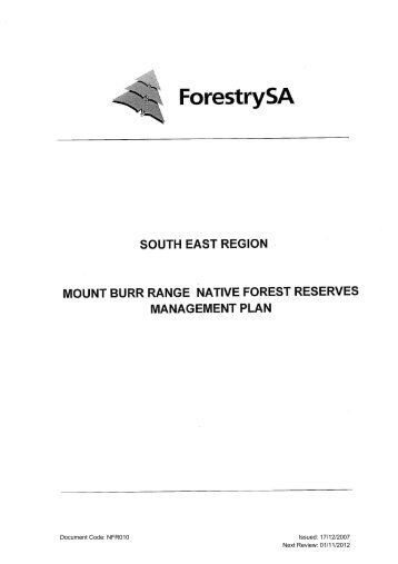 Mount Burr Range Native Forest Reserve - ForestrySA