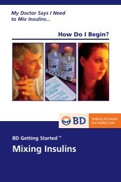 mixing insulin brochure - BD