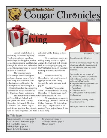 Newsletter - Cornell Grade School