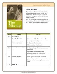 Student Activities for The Mix-up - Grass Roots Press