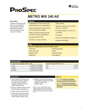 METRO MIX 240 AE - ProSpec