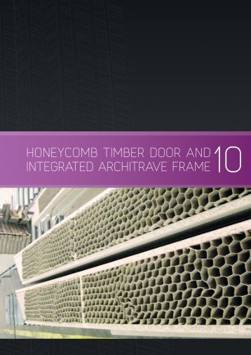 honeycomb timber door and integrated architrave frame