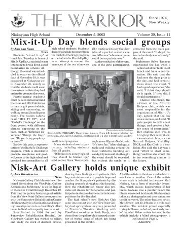 Mix-it-Up Day blends social groups Nisk-Art Gallery holds unique ...