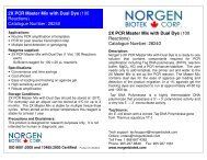 2X PCR Master Mix with Dual Dye (100 Reactions ... - Norgen Biotek