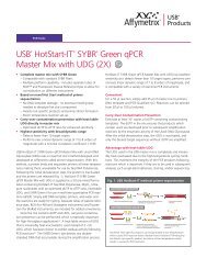 USB® HotStart-IT® SYBR® Green qPCR Master Mix with UDG (2X)