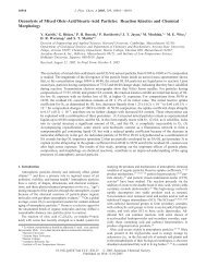 Ozonolysis of Mixed Oleic-Acid/Stearic-Acid Particles: Reaction ...