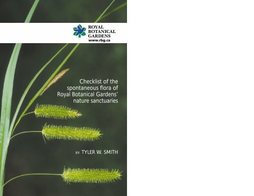 Download a PDF of the updated Checklist of - Royal Botanical ...