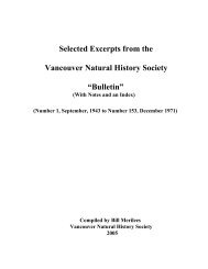 PLease click here for a PDF copy - Nature Vancouver