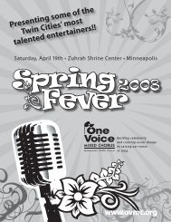 Spring Fever 08 - program.indd - One Voice Mixed Chorus