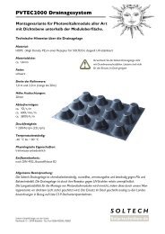 Solartechniken.de SOLTECH PVTEC2000 Drainagesystem