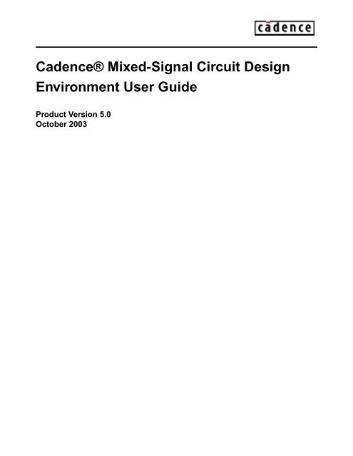 Cadence Genus User Guide _ Virtuoso Digital Implementation – VIZAL