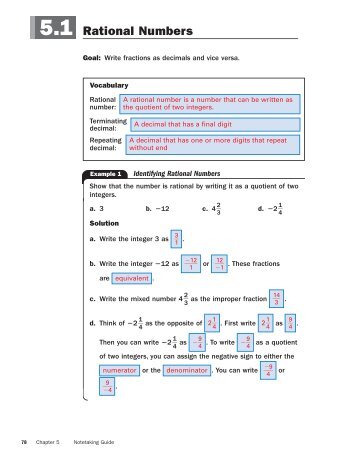 Rational Numbers