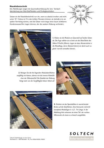 Nassklebetechnik - SOLTECH