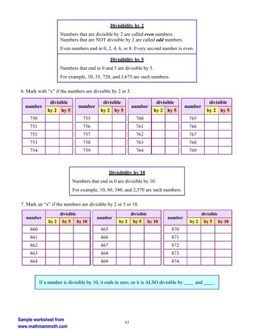 Grade 4-B contents & samples - Math Mammoth