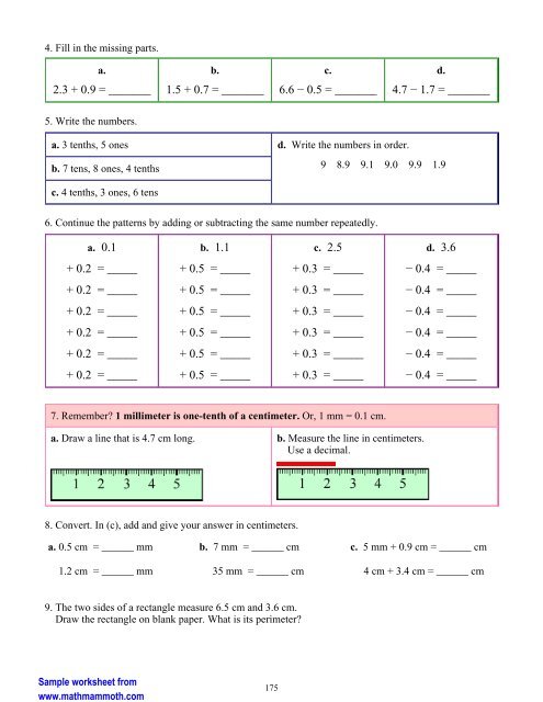 Grade 4-B contents & samples - Math Mammoth