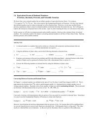 3.4 Equivalent Forms of Rational Numbers: Fractions, Decimals ...