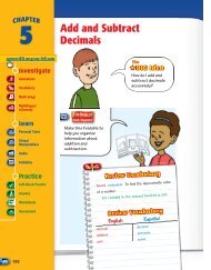 Add and Subtract Decimals - Macmillan/McGraw-Hill