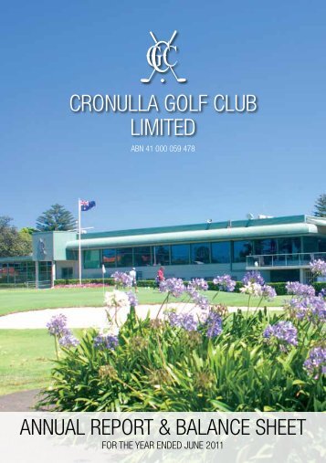2011 Annual Report - Cronulla Golf Club