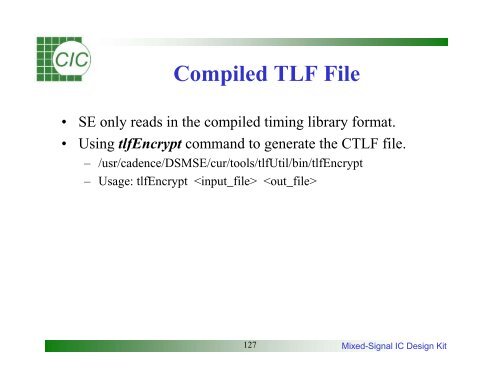 Mixed-Signal IC Design Kit Training Manual - Electrical & Computer ...