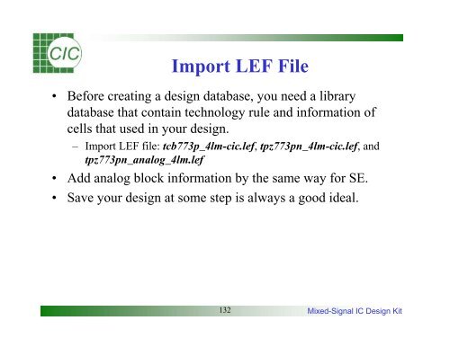 Mixed-Signal IC Design Kit Training Manual - Electrical & Computer ...