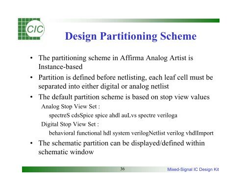 Mixed-Signal IC Design Kit Training Manual - Electrical & Computer ...