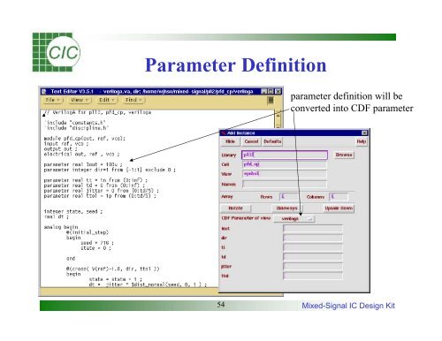 Mixed-Signal IC Design Kit Training Manual - Electrical & Computer ...