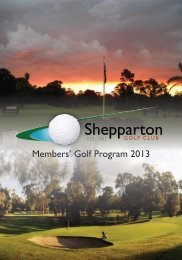 2013 Syllabus PDF - Shepparton Golf Club