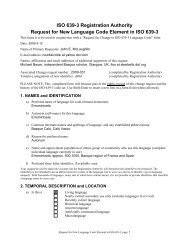 ISO 639-3 change request 2009-031, new code element emx